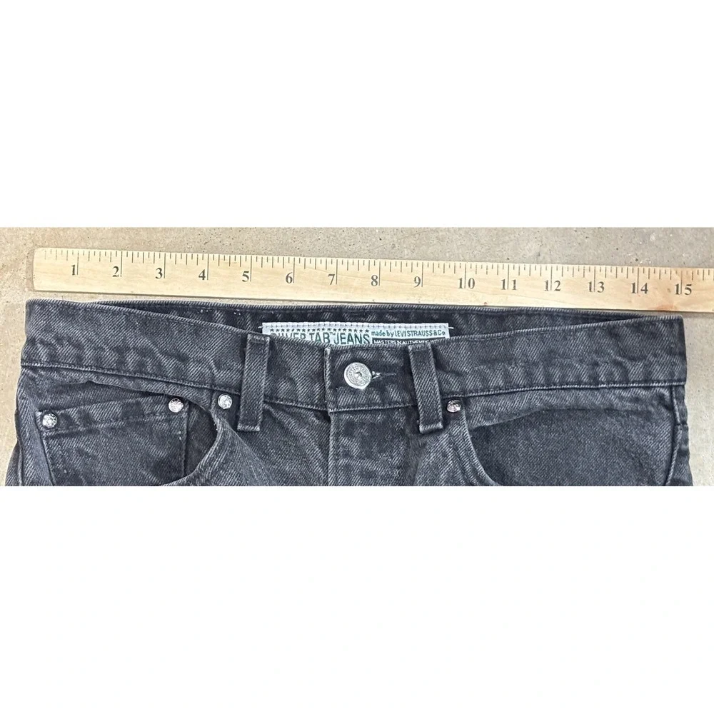 Vtg Levi's Silverman 512 Jeans Sz 32x34 (30x27) Faded Black 90s Made USA